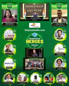 Onlymyhealth.com’s 1st edition of HealthCare Heroes Awards 2020 on October 8th 2020 Honours Corona Warriors