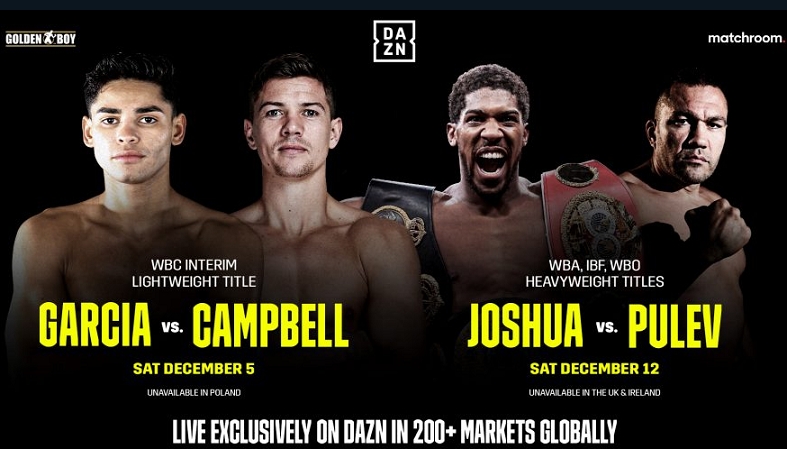 DAZN Expands to More Than 200 Countries & Territories on Dec. 1