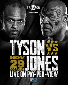 Witness the biggest return in boxing history, Mike Tyson Vs. Roy Jones Jr. with Triller India