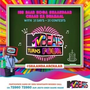 India's no.1 contemporary music channel MTV Beats celebrates 4th anniversary
