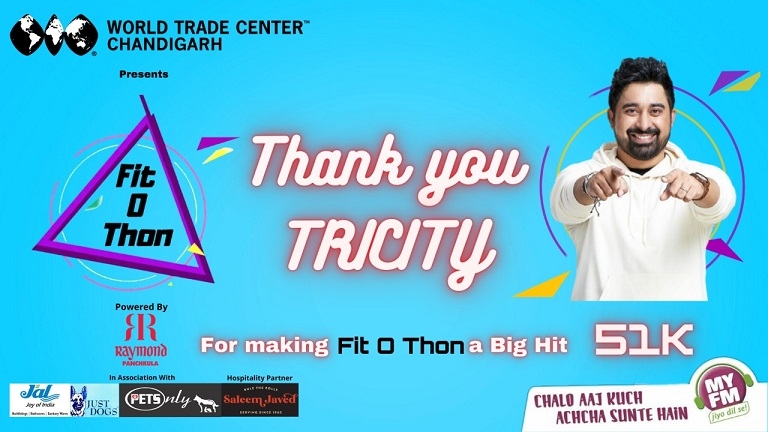 MY FM and WTC Chandigarh’s “Fitothon” gets record breaking contribution of 51000 kms