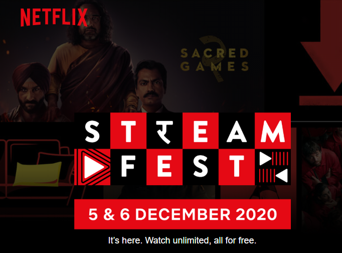 StreamFest: A weekend of free Netflix in India