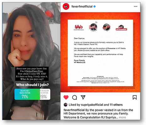 On popular demand, Fever FM ropes in RJ Supriya as Delhi’s Evening Show Presenter 2 On popular demand, Fever FM ropes in RJ Supriya as Delhi’s Evening Show Presenter