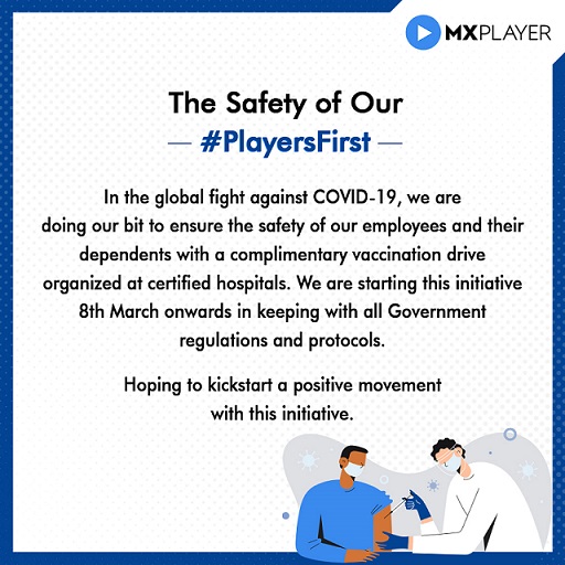 MX Player Takes The Responsibility of Vaccinating Its Employees and Their Families