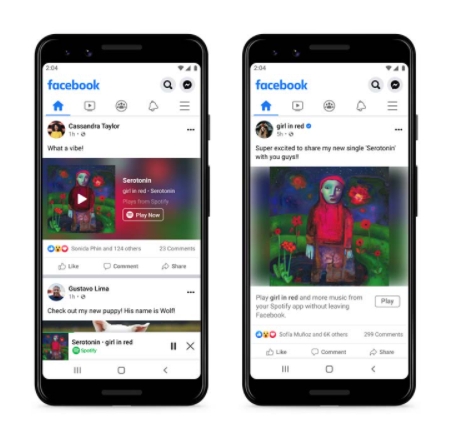 Listen to Full-length Songs from Spotify on Facebook