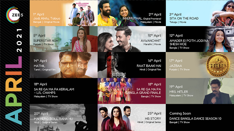 It’s a Binge-fest this April with ZEE5 Global’s new content line-up