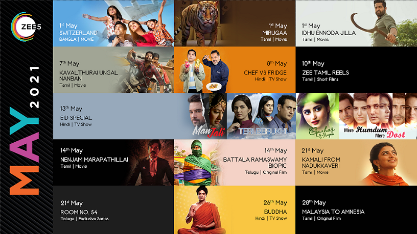 ZEE5 Global announces a slate of new releases and festival Specials in its May content line-up