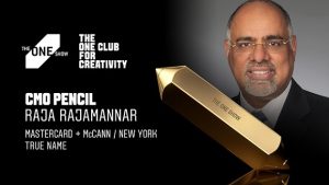 Mastercard’s Raja Rajamannar Wins The One Show 2021 CMO Pencil