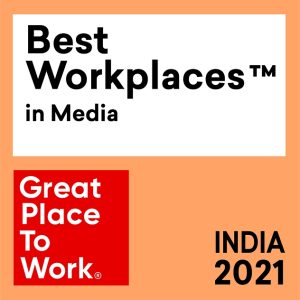 Jagran New Media recognized as “India’s Best Place to work in Media” for the year 2021 by the “Great Place to Work Institute”.