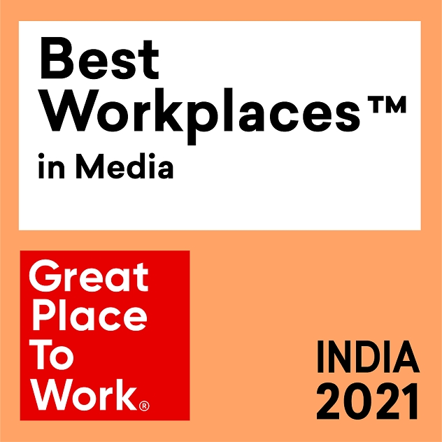 Jagran New Media recognized as “India’s Best Place to work in Media” for the year 2021 by the “Great Place to Work Institute”. 2 Jagran New Media recognized as “India’s Best Place to work in Media” for the year 2021 by the “Great Place to Work Institute”.