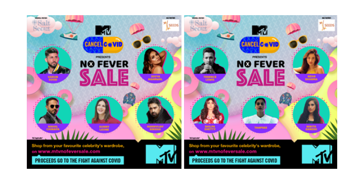 MTV India and SaltScout, in association with SEEDS, launch ‘MTV No Fever Sale, a celebrity closet fundraiser for Covid-19 relief