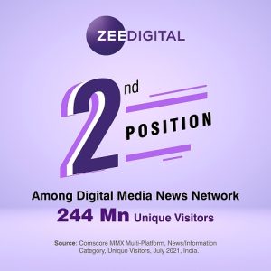 Zee Digital is Striding towards the Top Position Amongst Internet Websites