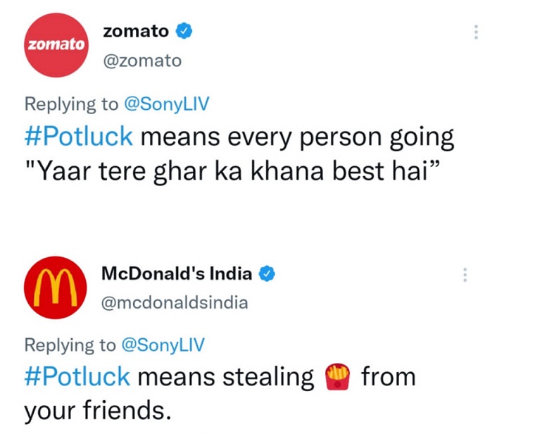 SonyLIV launches campaign #Potluck; gets quirky responses from multiple brands