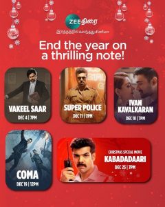 Zee Thirai’s year-ending promise to viewers – a blockbuster month