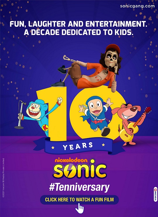 Viacom18’s Sonic celebrates 10 years of entertaining kids