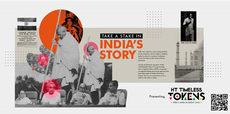 Take a stake in India’s Story –NFTs Pegged on Crucial Events from India’s History launched by HT