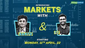 Moneycontrol brings to its viewers their first ever live show - Markets with Santo & CJ