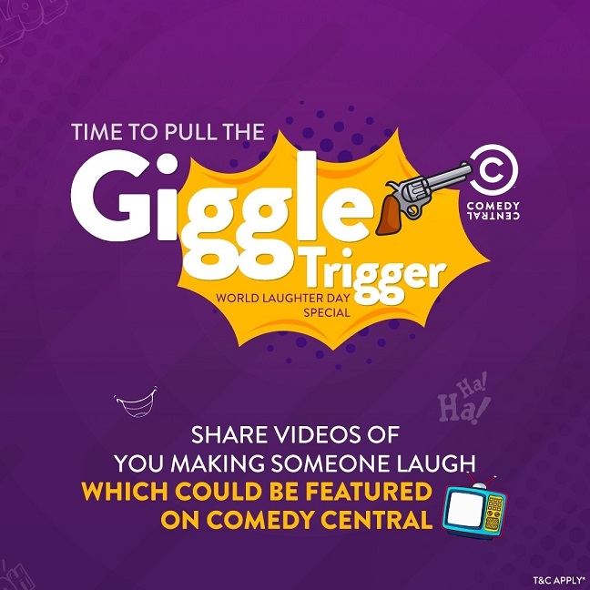 This World Laughter Day, Comedy Central gives it viewers a chance to make someone laugh with ‘Giggle Trigger’ 2 This World Laughter Day, Comedy Central gives it viewers a chance to make someone laugh with ‘Giggle Trigger’