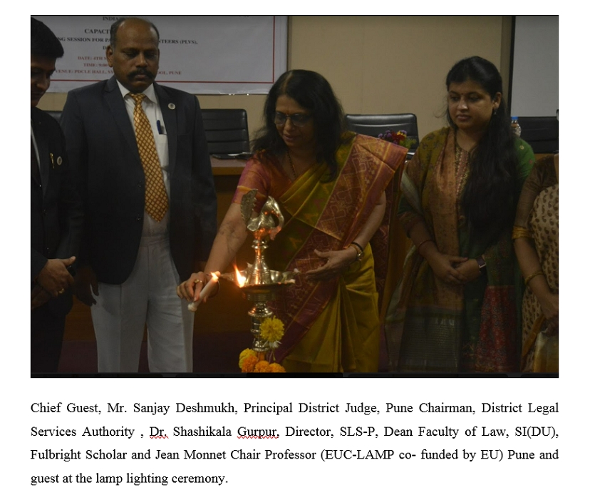 Inauguration of Pro Bono Club, Symbiosis Law School, Pune, and Capacity Building Training Session for 160 Para-Legal Volunteers (PLVs). 2 Inauguration of Pro Bono Club, Symbiosis Law School, Pune, and Capacity Building Training Session for 160 Para-Legal Volunteers (PLVs).