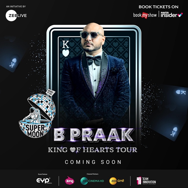 Punjabi singer B Praak to delight fans in his first-ever 10-city India tour at Supermoon ft. B Praak – King of Hearts Tour