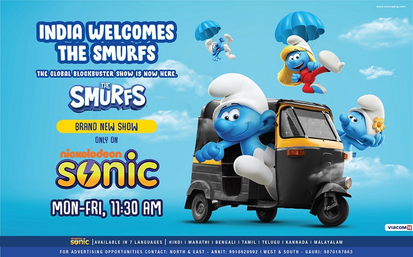 The Superhit international blockbuster show- Smurfs makes its way to India only on Sonic