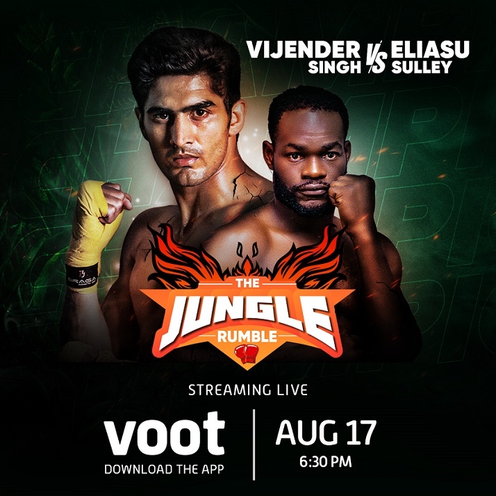 Voot to live stream Vijender Singh’s pro boxing event, The Jungle Rumble in Chhattisgarh 2 Voot to live stream Vijender Singh’s pro boxing event, The Jungle Rumble in Chhattisgarh