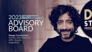New York Festivals Welcomes Diego Cannizzaro of DMC Studio to the NYF Radio Awards Advisory Board