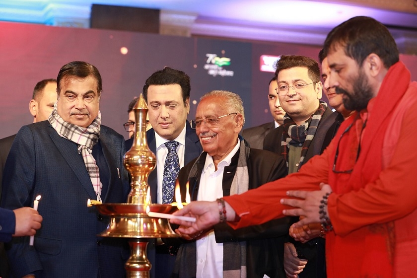 Shri Nitin Gadkari felicitates Bharat24’s Super Indians as Bollywood Stars Govinda and Vidyut Jamwal deliver a ‘superhit’ event