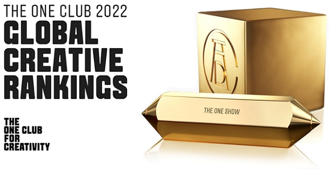 The One Club announces final 2022 Global Creative Rankings 2 The One Club announces final 2022 Global Creative Rankings