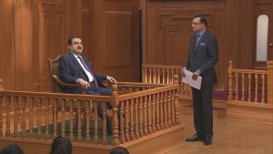 Asia’s richest industrialist Gautam Adani will be in the dock of Rajat Sharma’s iconic show “Aap Ki Adalat” on January 7