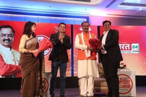 Deputy CM Brajesh Pathak and Keshav Prasad Maurya felicitate extraordinary individuals with Bharat24’s Shikar Samman in Lucknow