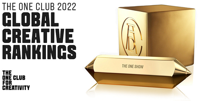 The One Club announces final 2022 Global Creative Rankings