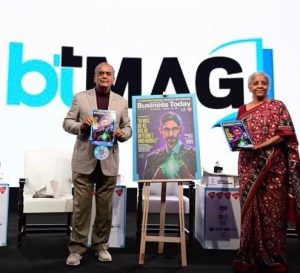 Finance Minister Nirmala Sitharaman unveils the 31st anniversary issue of Business Today