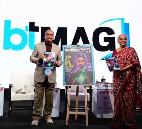 Finance Minister Nirmala Sitharaman unveils the 31st anniversary issue of Business Today