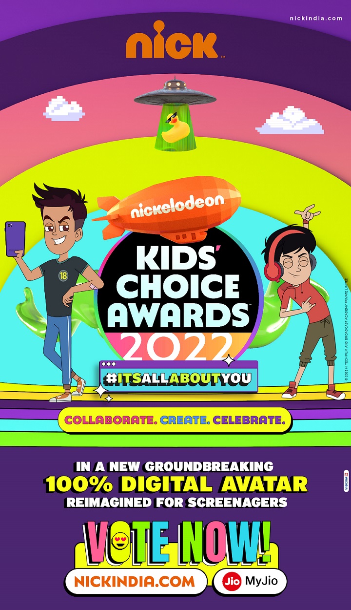 Nickelodeon Kids’ Choice Awards 2022 is back in a digitally power-packed avatar that inspires kids with #AllAboutYou