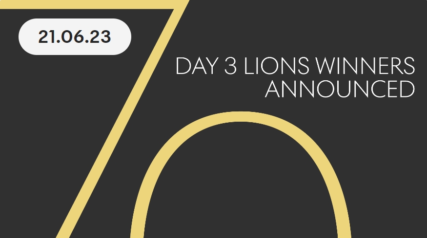 Cannes Lions 2023-Further winners announced on day three