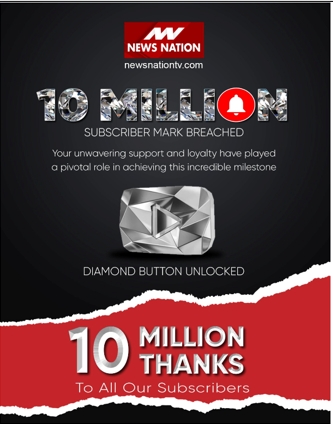 News Nation Network’s YouTube channel surpasses 10 million subscribers