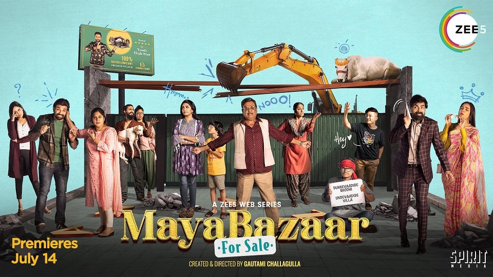 ZEE5 Global collaborates with Rana Daggubati’s Spirit Media for Telugu original Maya Bazaar For Sale