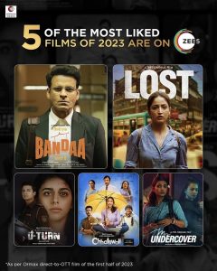ZEE5 original films secure multiple spots in Ormax Media’s ‘Streaming Originals in India – Mid-year Review’ report