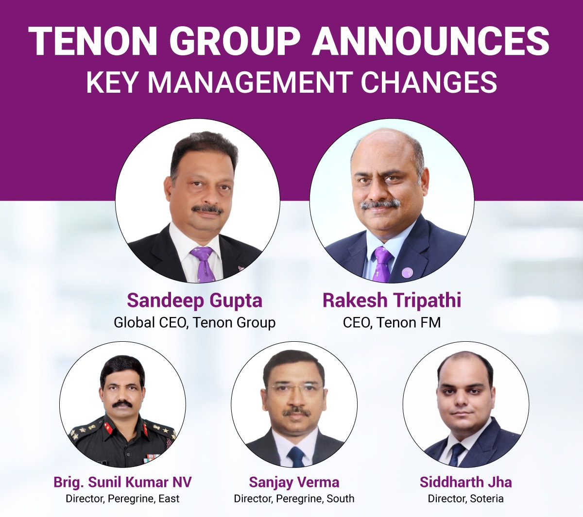Tenon Group Elevates Sandeep Gupta as Global CEO of Tenon Group & Rakesh Tripathi as CEO of Tenon FM