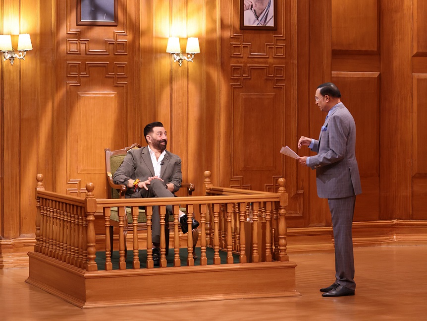 Sunny Deol in Aap Ki Adalat: Rajat Sharma puts Gadar 2's Tara Singh in the witness box