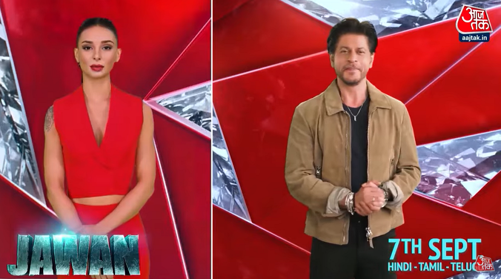 Shahrukh Khan’s charm, creates a flutter in AI Anchor SANA’s heart during JAWAN Promotion
