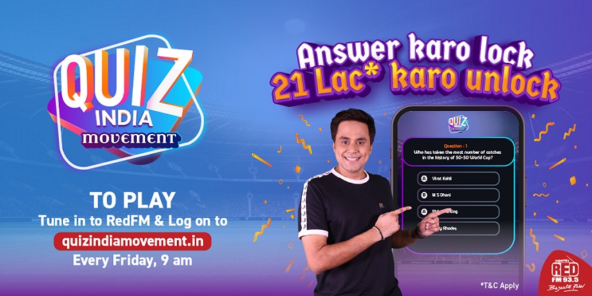 RED FM Announces Quiz India Movement: A Gaming Concept On Radio