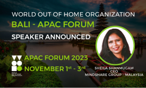 Mindshare Group Malaysia CEO Sheila Shanmugam to speak at WOO Asia Forum in Bali