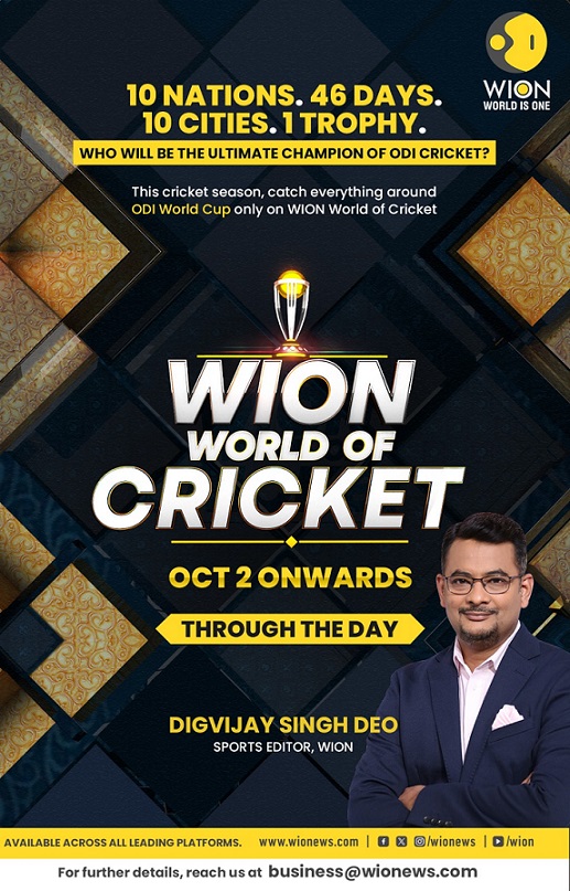 WION World of Cricket: Your ultimate destination for the ICC Cricket World Cup 2023