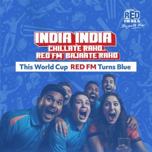 Red FM turns blue to cheer for the Indian Cricket Team