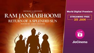 Amish Tripathi’s documentary, “Ram Janmabhoomi Temple: The Return of A Splendid Sun” to premiere on 25th January on JioCinema