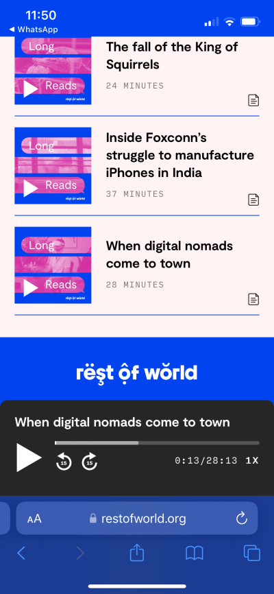 Rest of World launches Long Reads – A new audio series bringing our global tech stories to life