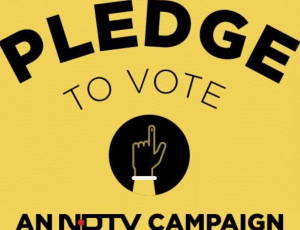 NDTV Launches Pledge to Vote Campaign