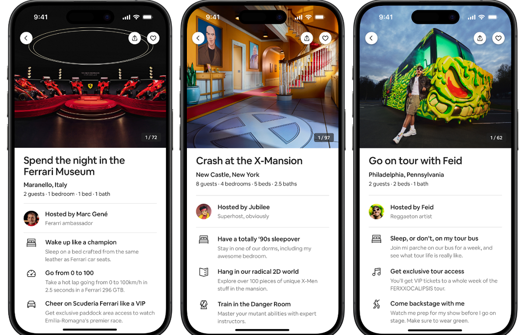 Airbnb Unveils Icons : Extraordinary Experiences That Bring Magic to Life